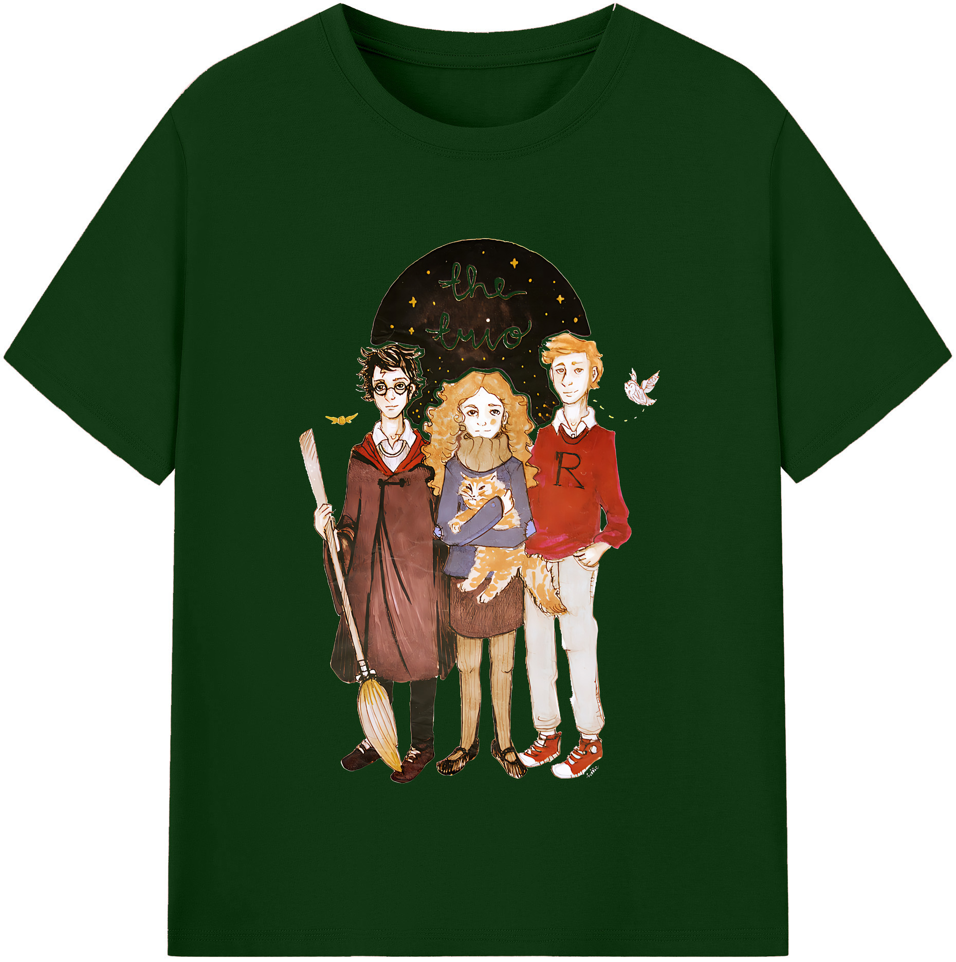 （画像用） Harry Potter ハリー・ポッターシリーズ 綿100％半袖Tシャツ（フロントプリント）
